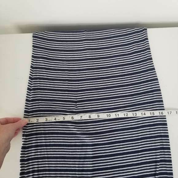 Lilly Pulitzer Jordyn Navy White Stripes Tank Midi Dress Cut Out Back Tassels M - Picture 3 of 12